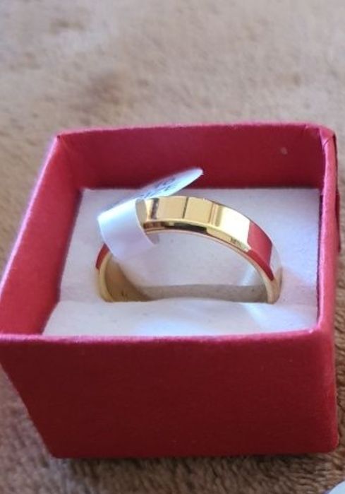 alianças  ouro laminado 6mm 18k