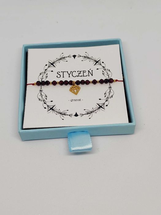 Bransoletka urodzinowa "Styczeń" Maxi