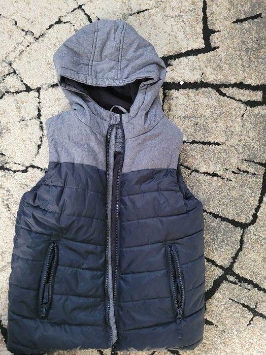 Bluza jeansowa i kamizelka 128
