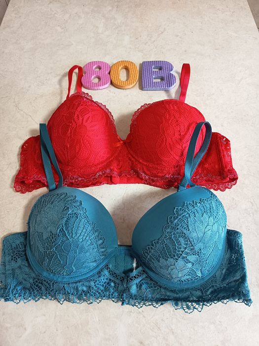 Jak nowy stanik biustonosz 80 B zestaw 2 sztuki braletka koronkowy