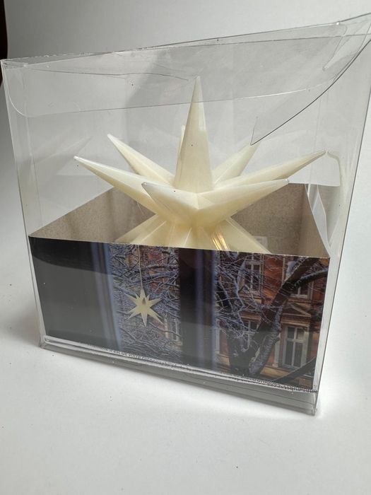 Gwiazda LED biała, ozdoba, ozdoby