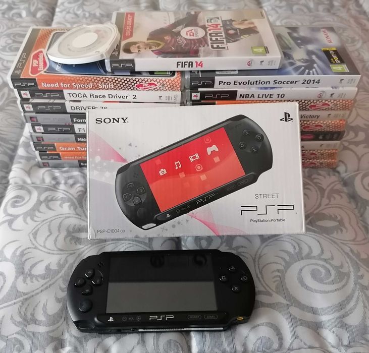PSP - PlayStation Portable STREET - 20 Jogos - 2Gb Sony - Como Nova