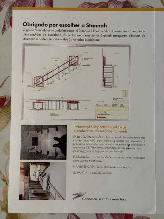 Plataforma Elevatória Stannah Exterior 250 kg para Escadas