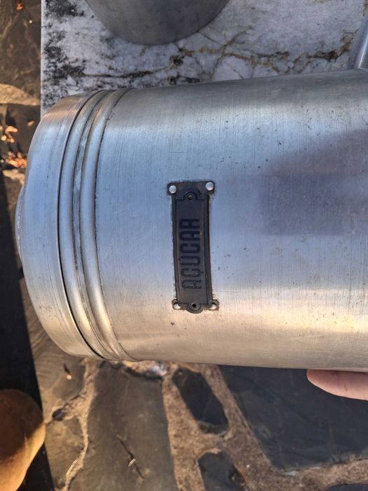 Conjunto de latas de mercearias  em alumínio