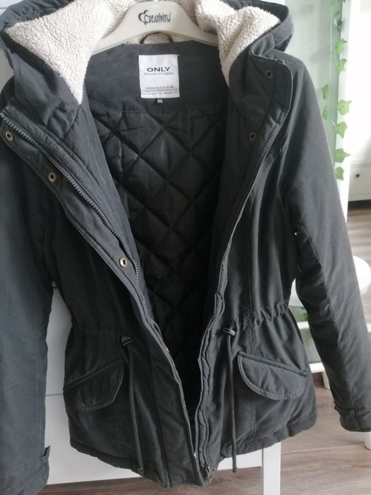 Kurtka parka pikowana