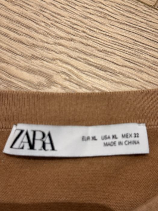 Sweterek ZARA beżowy roz XL wypada M