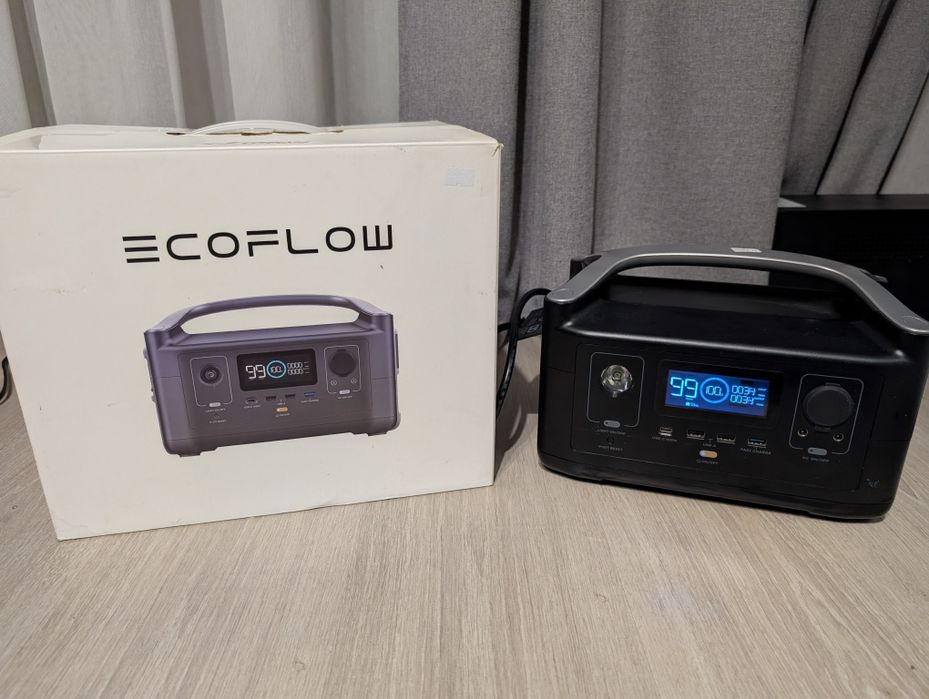 EcoFlow RIVER-EU/Black/288Wh/600W (1200W)/230V(50Hz/60Hz)