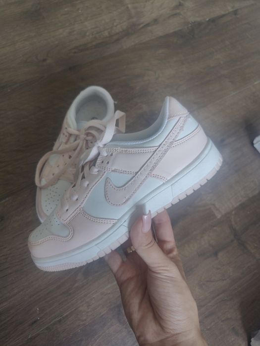 Nike Dunk Low  bialo różowe