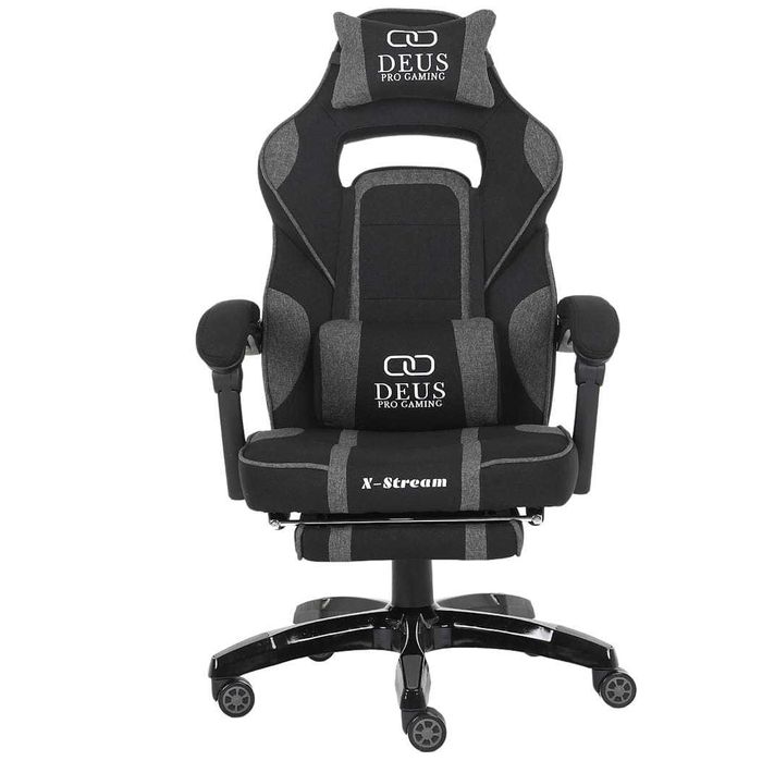 Fotel gamingowy X-Stream – Ergonomia, Podnóżek, Ciche Kółka