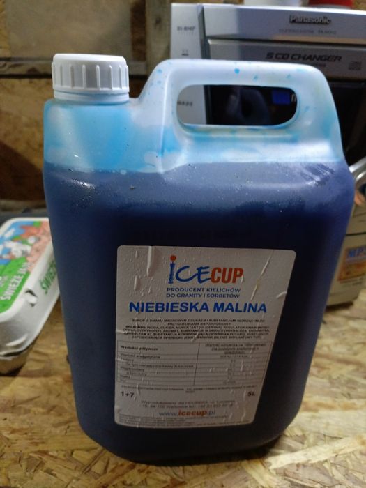Syrop do granity IceCup niebieska malina 5L nowy