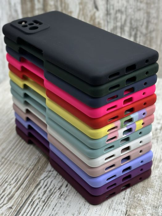 Не пачкаются! Чехол Silicone Case на Xiaomi Redmi Note 10 Pro Чохол