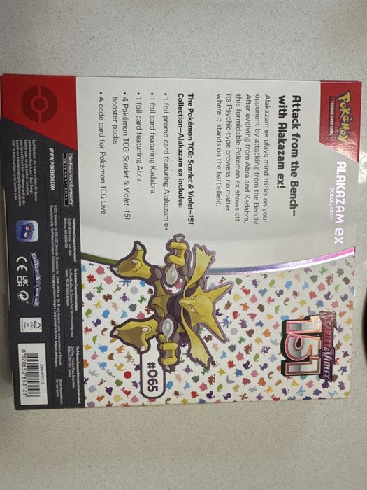 Pokemon zestaw Alakazam ex collection nowe