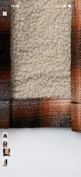 Тепла сорочка на овчині фірми Zara,розмір 128 см