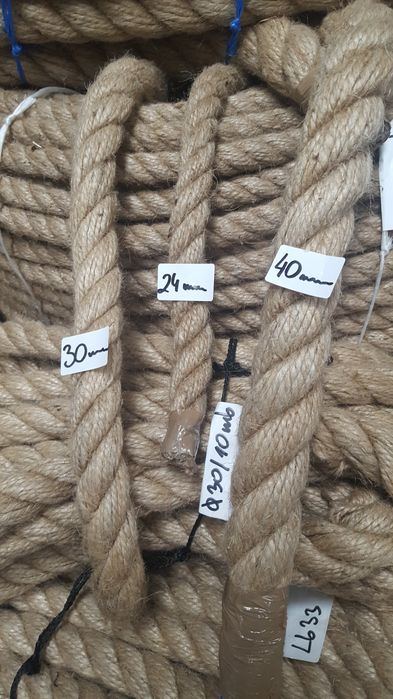 lina jutowa 17mm100metrów,lina konopna,powróz,sznurek do wyciągarki!