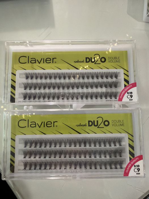 Kępki rzęs clavier duo 2 opakowania 9mm sztuczne rzęsy