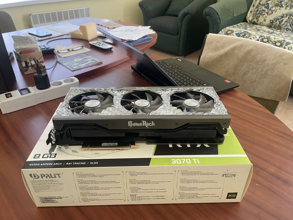 Відеокарта Palit GeForce RTX 3070 TI GameRock