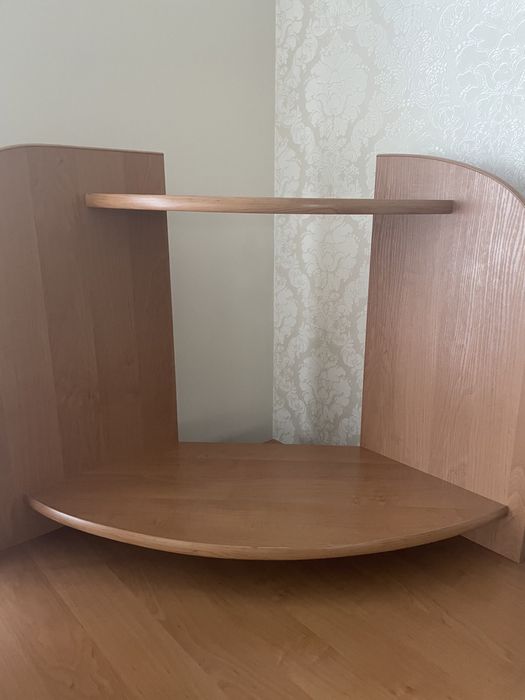 Стіл письмовий кутовий з тумбою колір вільха