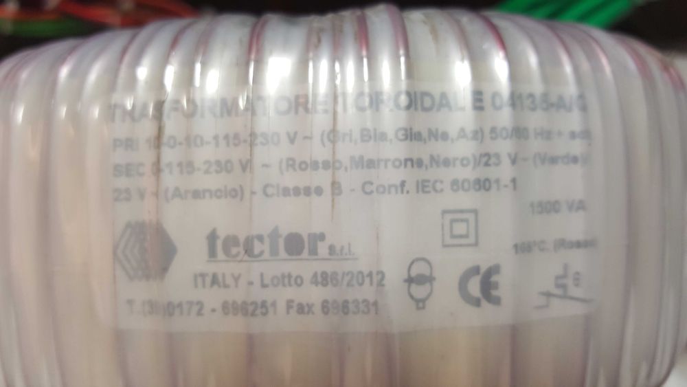 Transformator Toroidalny 1500 Watt - Bardzo duży.