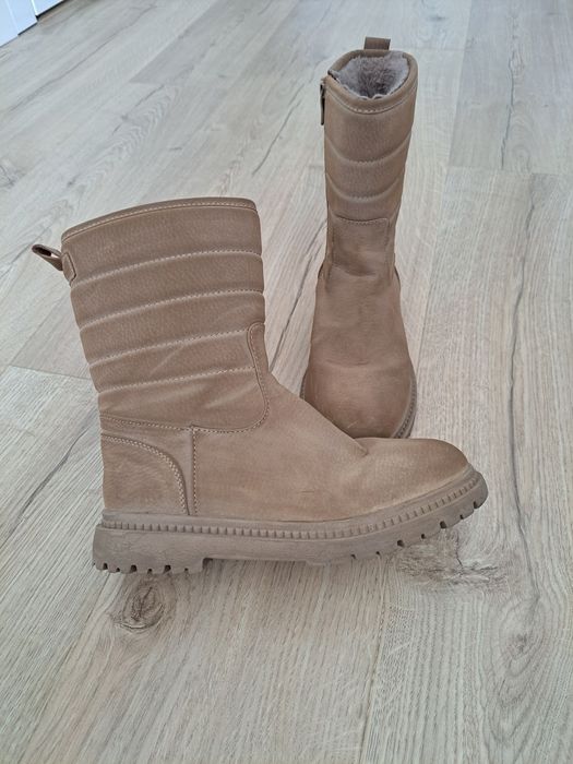 Kozaki buty na zimę wyższe bardzo ciepłe