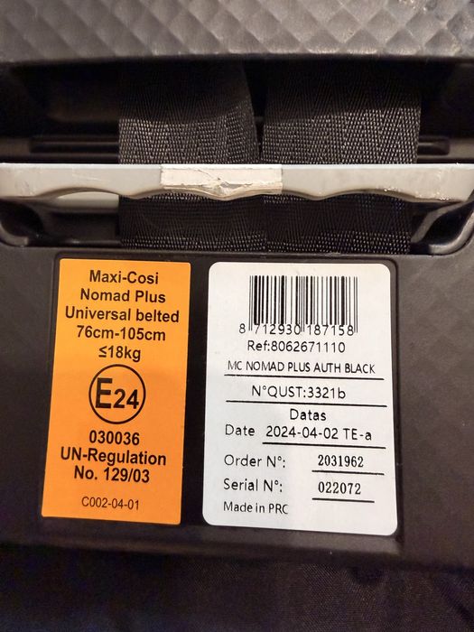 Maxi-Cosi Nomad Plus i-Size 9-18kg