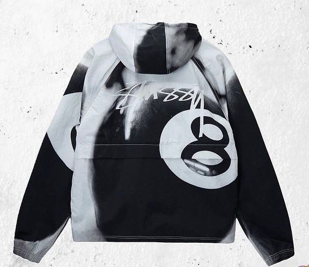 Ветровка водонепроницаемая Stussy 8 BALL BEACH SHELL: 6 000