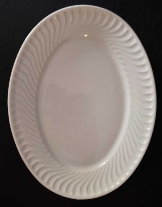 Lot 2X travessa oval pequena, coleção Sagres, Vista Alegre, porcelana