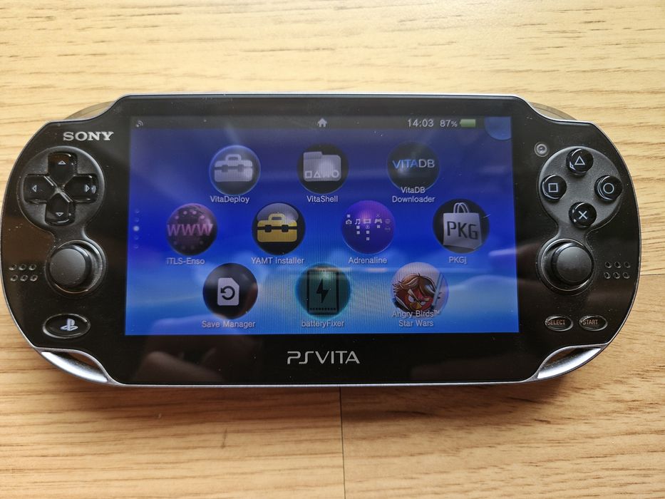 Konsola Sony PS Vita FAT (OLED) Model PCH-1004 | Karta 128GB | Zestaw + Etui + Ładowarka