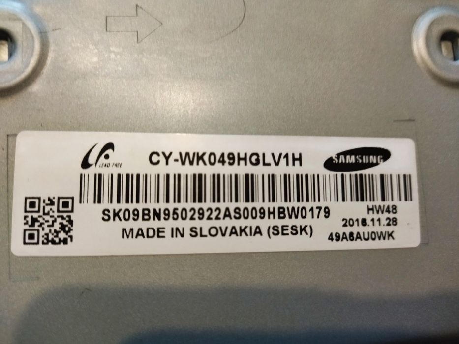 Tv Samsung UE49KU6100W zasilacz BN44-00807A