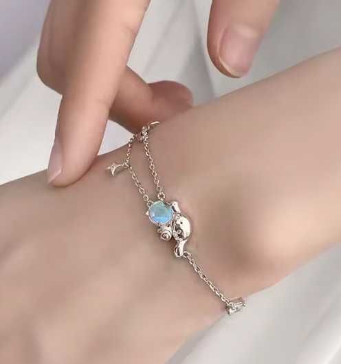 Bransoletka Hello Kitty Cinnamoroll Cyrkonia Kotek