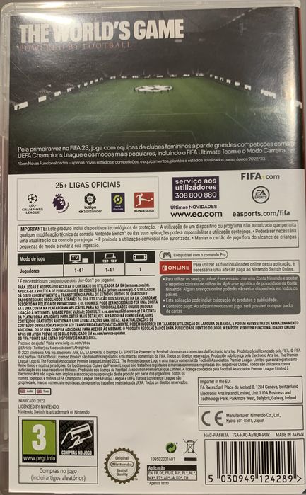 Jogo FIFA 23 Nintendo Switch