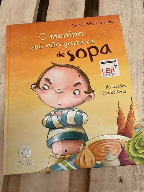 Livro O menino que não gostava de sopa – Cidália Fernandes, Edições Livro Direto