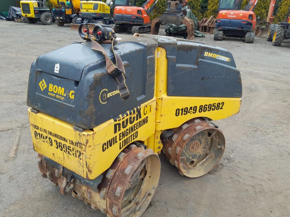 Walec wibracyjny Bomag BMP8500, 2014r. 1239mtg, dostawki, pilot zdajnego sterowania o zasięgu 70m.