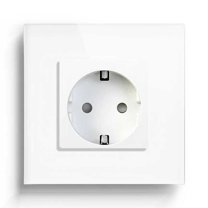 Bseed Wall Socket with Glass Panel 16A423701796765706243
