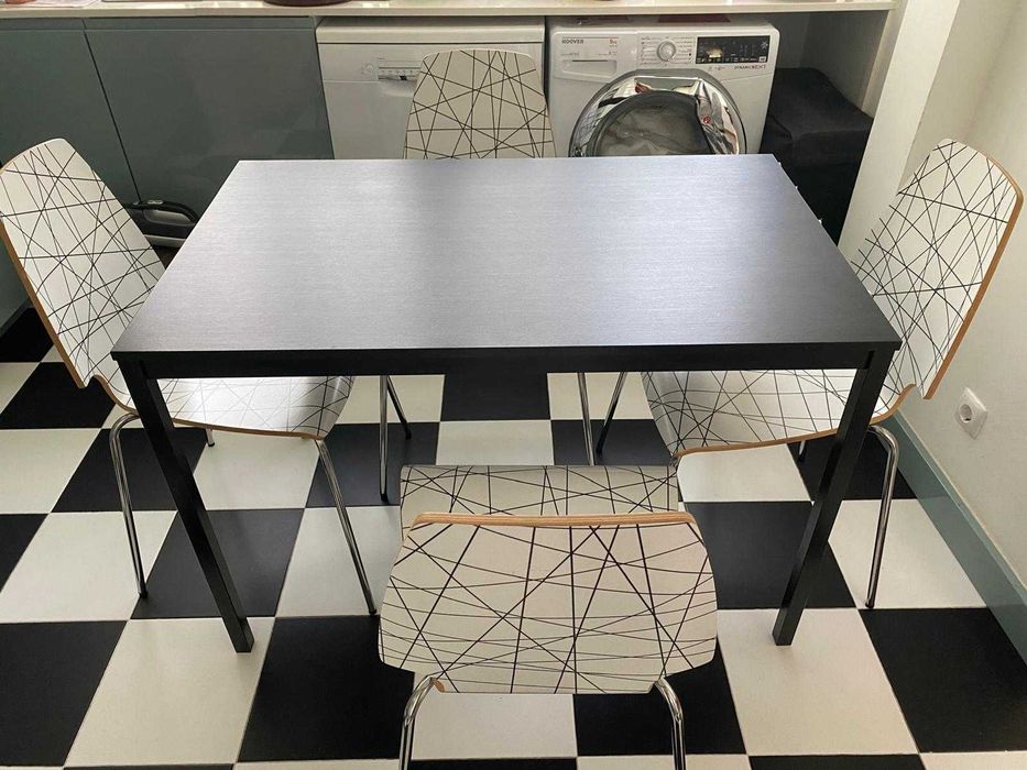 Conjunto Mesa e 4 cadeiras Cozinha IKEA