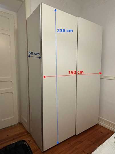 Roupeiro IKEA com portas de correr – bom estado
