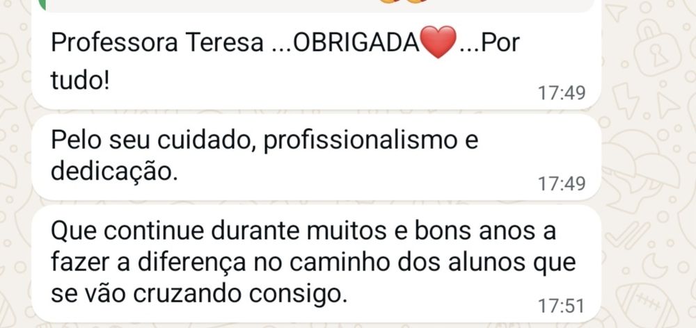 Explicações de Físico-química todos os anos de escolaridade