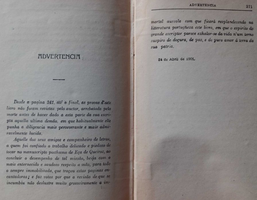 Eça de Queiroz - A Cidade e as Serras - 1941
