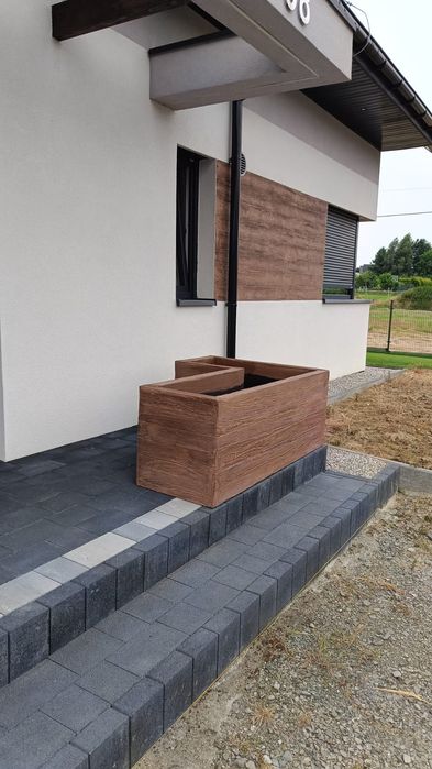 Donice ogrodowe Imitacja drewna Beton Architektoniczny