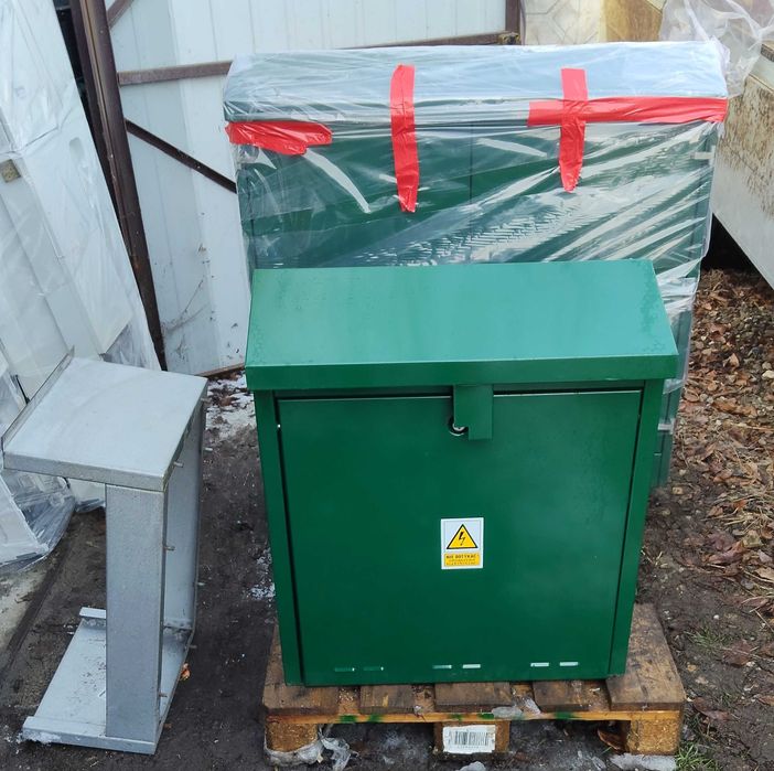 Szafka zewnętrzna zielona ( do zasilaczy ) 650x800x400 cena 350,00 PLN