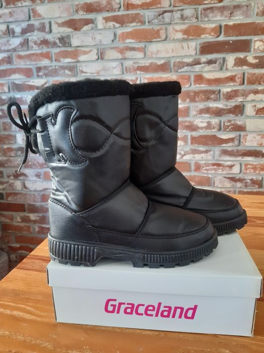 Śniegowce damskie ocieplane wsuwane 38