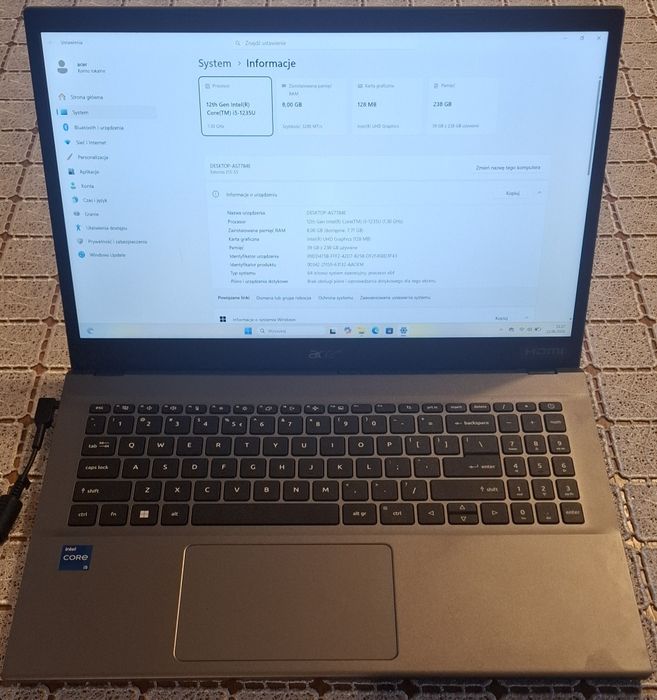 Laptop Acer Extensa 215-55 i5 1235u win11