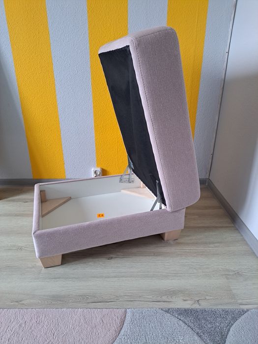 Pufa siedzisko podnóżek ze schowkiem