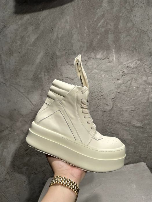 Rick Owens Geobasket Double Bumper/Megabumper White/Преміум якість!