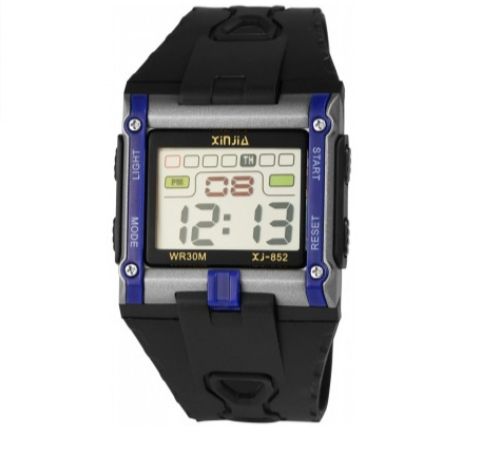 Relógio masculino XINJIA com pulseira de silicone