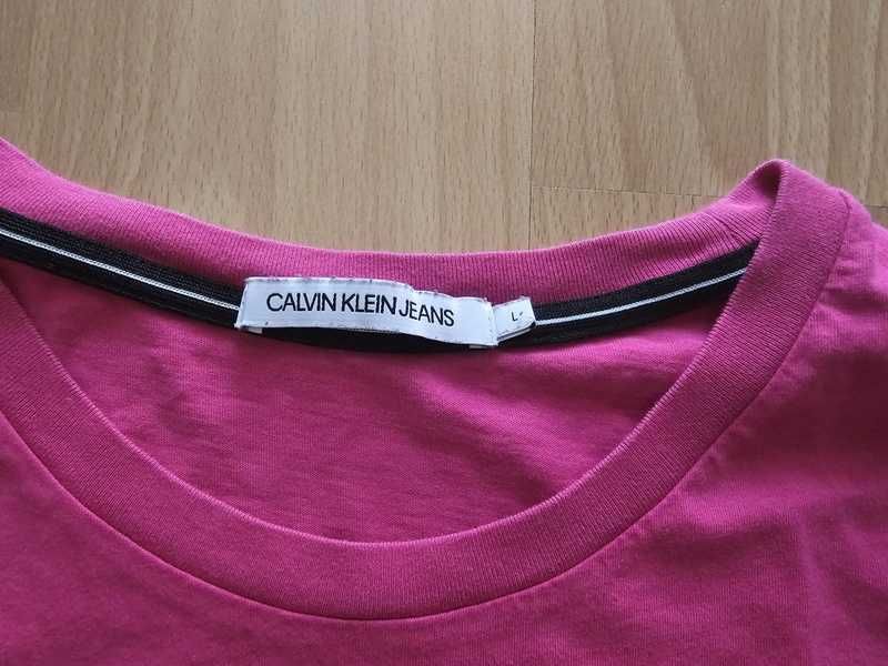 Koszulka damska Calvin Klein Jeans L różowa