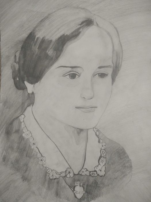 Sztuka, obraz, portret, rysunek
