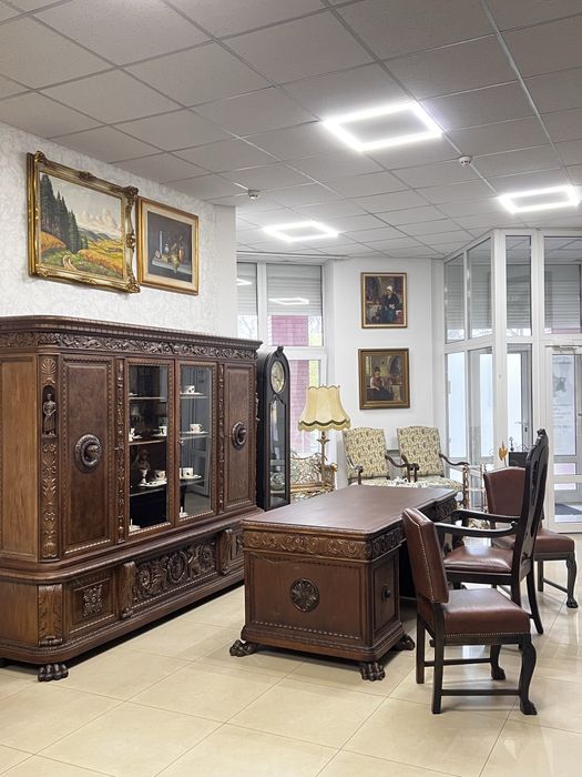 Кабінет Шафа  Письмовий Стіл Крісло Два Стільца1910 р.Німеччина