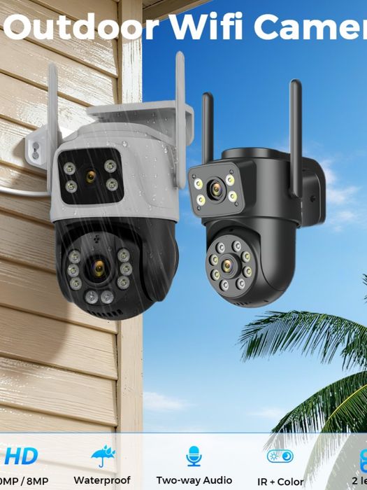 8 МП Уличная поворотная камера видеонаблюдения iCSee O-kam pro