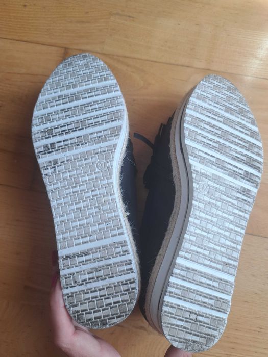 Buty czarne mokasyny na platformie VICES