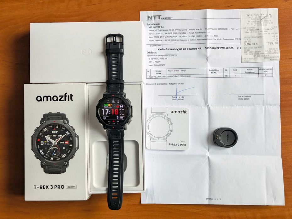 ‼️Amazfit T-Rex 3 Pro 48mm, super stan, GWARANCJA!